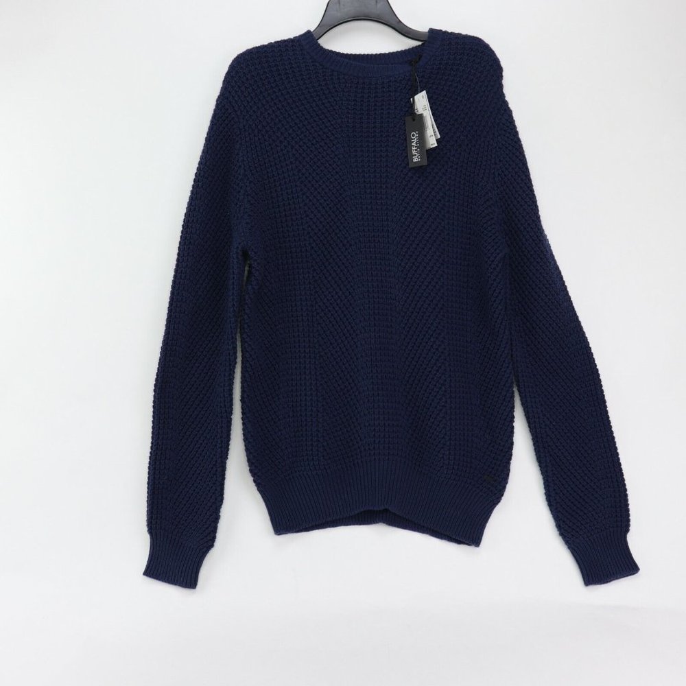 Buffalo David Bitton, Wafron Men’s Sweater, Navy, Medium MSRP $ 89.00